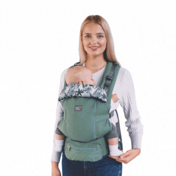 MOCHILA LOVE AND CARRY AIR X EN USO EN LAS TRES POSICIONES DE PORTEO